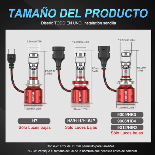 Kit Faro H7 Mini Proyector Automtico Lentes Canbus Haz Bajo Foto 4