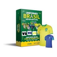 Pack Artes Camisa Brasil Person. Copa Do Mundo 2022 Vetor