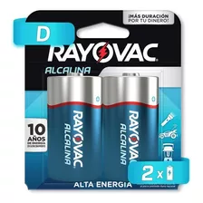 Pila Rayovac Alcalina D Con 2 Unidades 1.5v 813-2la.01