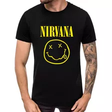 Camisa Masculina Nirvana Camiseta Rock Grunge Rock Roll
