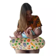 Almofada Amamentação Do Bebê Apoio Do Neném Estampa Safari