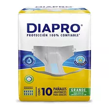 Pañal Confort Diapro Grande 10pz