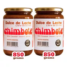 Dulce De Leche Chimbote Frasco 2 Frascos 850g Sin Tacc