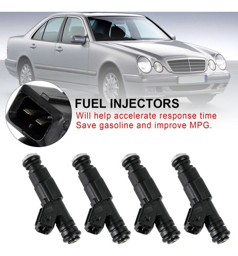 4 Inyectores De Combustible For Benz W124 R129 W140 W202 W2 Foto 5