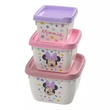 Potinhos Porta Lanche Infantil Snack Frutinha Lancheira Cor Minnie Baby