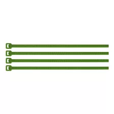 Amarra Plastica 15 Cm X 3.5 Mm Verde 50 Piezas Volteck