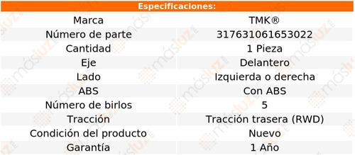 (1) Maza Del Izq/der Crown Victoria V8 4.6l 08/11 Tmk Foto 2