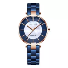 Reloj Para Mujer Mini Focus Mf0224l Mf9403 Azul