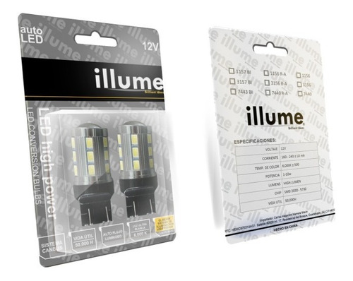 Foco Led Pellizco 1156, 3156, 7440 Lupa Premium Faro Cuarto Foto 6