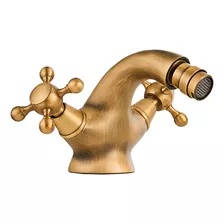 Grifo Canilla Bidet Frontal Vintage Bronce Antiguo