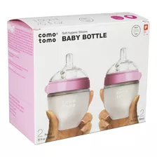 Comotomo Natural Feel 5oz Bottle 4 Pack Pink
