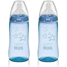 Biberón O Tetero My First Nuk De 300 Ml Azul X 2 Unidades