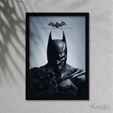 Quadro Jogo Batman Arkham Origins - A5 C/ Moldura E Vidro