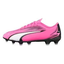 Chuteira Juvenil Menino E Menina Campo Ultra Play Puma Cor Poison Pink-puma White-puma Black Tamanho 35