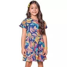 Vestido Infantil Meninas Em Malha Fresh Infant Flora