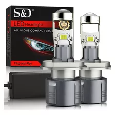 Kit De Faros Led Csp H4 H7 H8 H11 9005 9006 Tipo Lupa 