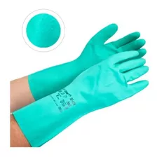 Guantes Solvex Ansell Nitrilo Verde 37-175 (paq 12 Pares)