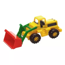 48 Mini Trator Pá Carregadeira 16cm Brinquedo Atacado Doação