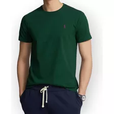 Remera Polo Camiseta Escote Redondo Algodón Gris Importada 