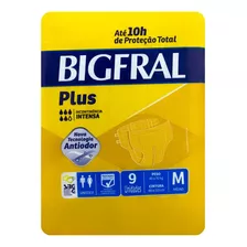 Fraldas Para Adultos Descartáveis Bigfral Plus M X 9 U