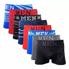 Kit 8 Cuecas Boxer Sem Costura Microfibra Men - Promoção