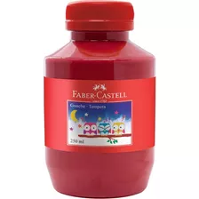 Tinta Guache Vermelho 250ml - Faber-castell