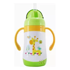 Copo Inox Infantil 300ml Transição Bebê 2 Em 1