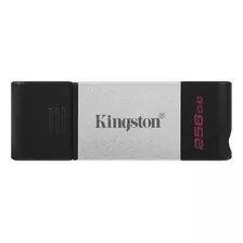 Pendrive Usb-c 3.2 256gb Kingston Datatraveler80 200mb/s Color Plata