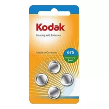 Bateria Kodak Para Ap. Surdez P675 C/ 4