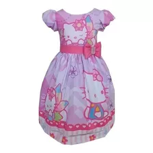 Vestido Hello Kitty Luxo Festa Infantil