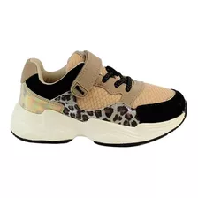 Zapatilla A Correr Beige Ficcus