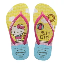 Chanclas Sandalias Havaianas Niñas Hello Kitty Amarillo