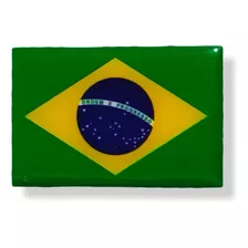 Adesivo Resinado Motos Com Baús Bandeira Do Brasil 6x4.