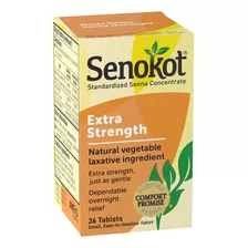 Senokot Laxante Vegetal Natural Extra Fuerte Para Un Alivio