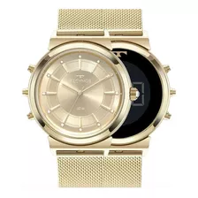 Relógio Digital Feminino Technos Curvas Dourado Envio 24h Cor Da Correia Dourada