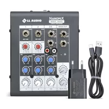 Mixer De Som 4 Canais Nanomix Na402r Bivolt