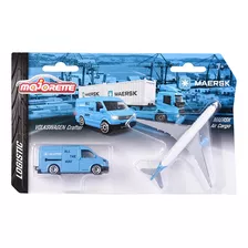 Vehiculos De Transporte Maersk, 3 Diferentes Majorette