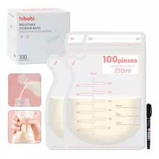 Hibobi Bolsa De Almacenamiento De Leche Materna 100pcs 250ml