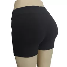 Short Calza Corta De Lycra Y Algodón Negra Talles: 0 Al 5