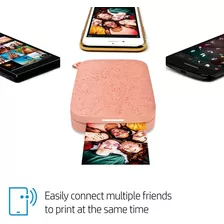 Hp Sprocket Impresora Fotos Portátil 2x3 Para Smartphone Color Rosa