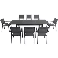 Juego De Comedor Extensible Cameron 9piece Con 8 Sillas De C