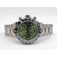 Reloj Daytona Verde Automático Zafiro Fechadores Funcionales