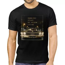 Camiseta Mustang Carro Antigo Vintage Moda Masculina Preta