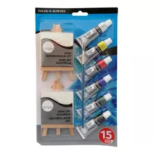 Mini Set De 15 Piezas De Acuarela Daler Rowney 