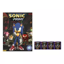 Sonic Prime - 1 Álbum + 10 Envelopes (total 50 Figurinhas)