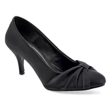 Zapatilla Cerrada Damita 54042 Color Negro Para Mujer Tx8