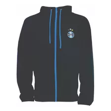 Jaqueta Gremio Corta Vento Masculina Preta C Capuz Original