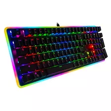 Teclado Juegos Mecánico, Retroiluminación Rgb Led Bri...