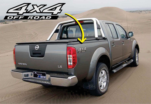 Adhesivo 4x4 Cromo Nissan Navara Pickup Por Dos Unidades Foto 2