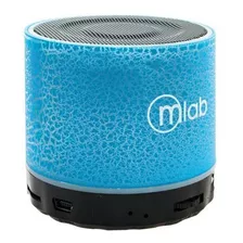 Parlante Bluetooth Microlab Mini Cilindro Color Azul